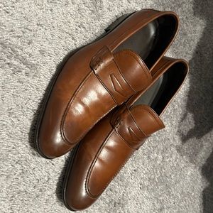 A fairly used Hugo boss loafers. Listing price is $50